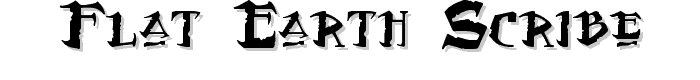 Flat Earth Scribe font